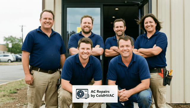 AC Repairs by ColdHVAC logo